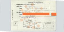 19921102_Mérida_Recibo de envío certificado a Manuel Pacheco