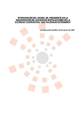 19990125_Guadiana del Caudillo_Intervención del Presidente en la Sociedad Cooperativa "San V...