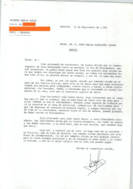 19920911_Badajoz_Correspondencia de D. Vicente García Estop