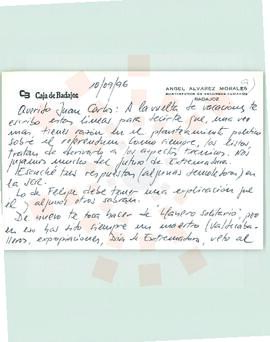 19960910_Badajoz_Correspondencia de Ángel Álvarez Moral