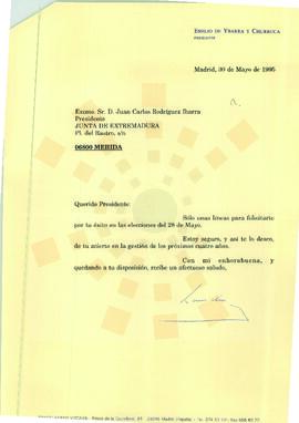 19950530_Madrid-Mérida_Correspondencia del Director del Banco Bilbao Vizcaya.