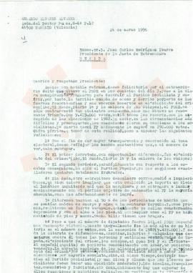 19960316_Valencia_Correspondencia de D. Armando Álvarez Álvarez