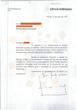 19950616_Mérida-Herrera del Duque_Correspondencia de un ciudadano.