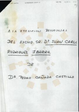 19930913 _Correspondencia del Secretario General de Extremadura Unida.