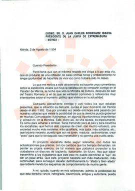 19940802_Mérida_Correspondencia del Director General de Patrimonio Cultural.