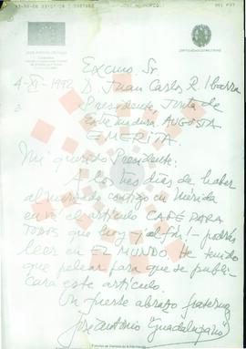 1992-1995_Madrid-Mérida_Correspondencia de José Antonio Jáuregui.