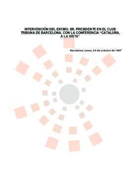 19971020_Barcelona_Intervención del Presidente en el Club Tribuna Barcelona.