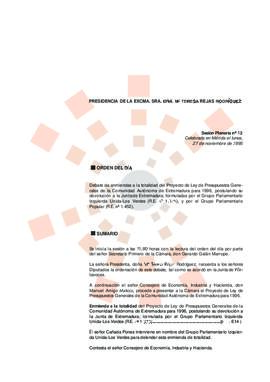 19951127_Mérida_Diario de Sesiones IV Legislatura