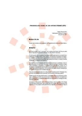 19910702_Mérida_Transcripción de la Sesión Plenaria Nº2: Debate de investidura a la Presidencia d...