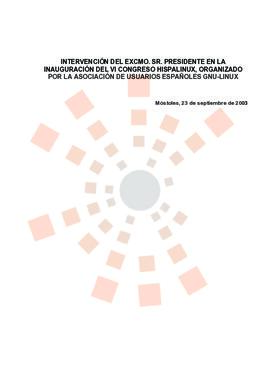 20030923_Móstoles_Intervención del Presidente en el VI Congreso HISPALINUX.