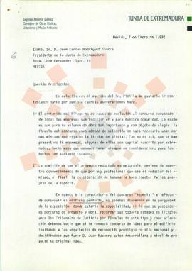 19920107_Mérida_Correspondencia de Eugenio Álvarez Gómez