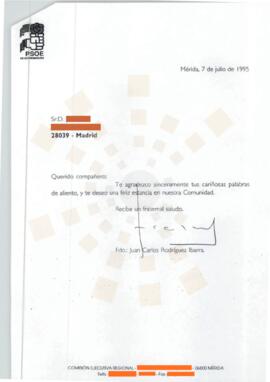 19950707_Mérida-Madrid_Correspondencia a un ciudadano.