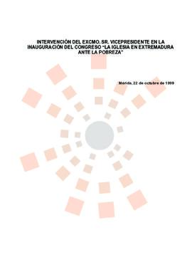 19991022_Mérida_Intervención del Vicepresidente de la Junta de Extremadura en el congreso "L...