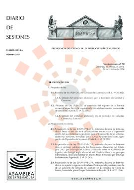 20061026_Mérida_Diario de Sesiones VI Legislatura