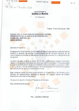 19961016_Toledo_Correspondencia de José Bono Martínez