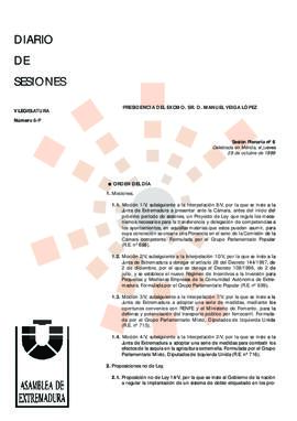 19991028_Mérida_Diario de Sesiones V Legislatura