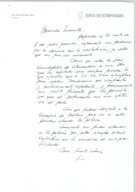 19921014_Mérida-Badajoz_Correspondencia a D. Manuel Pacheco