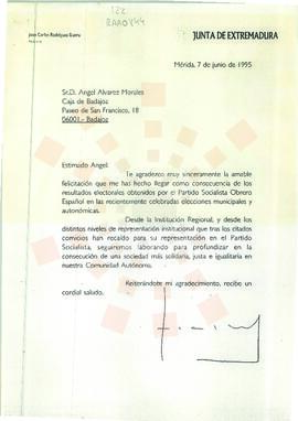 19950607_Mérida-Badajoz_Correspondencia a Caja Badajoz.