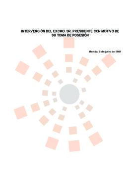 19910705_Mérida_Intervención del Presidente Rodríguez Ibarra con motivo de la Toma de Posesión de...