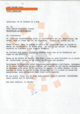 19951026_Barcelona_Correspondencia de D. José Pollán Prado