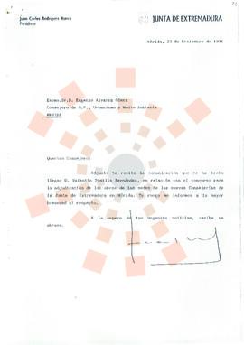 19911223_Mérida_Correspondencia a Eugenio Álvarez Gómez