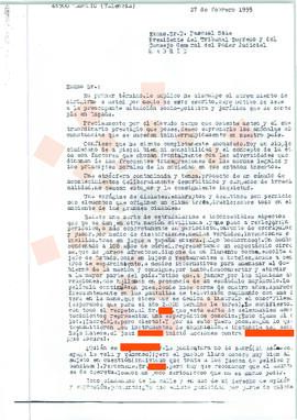 19950227_Sagunto-Madrid_Correspondencia de un ciudadano al Presidente del Tribunal Supremo y del ...