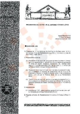 19940929_Mérida_Diario de Sesiones III Legislatura