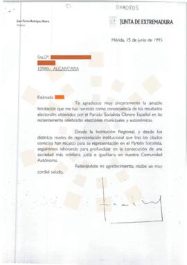 19950615_Mérida-Alcántara_Correspondencia de una ciudadana.