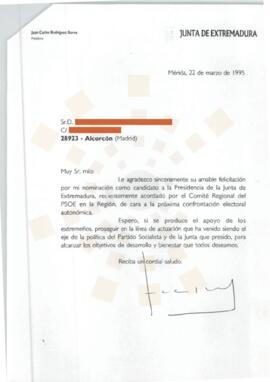 19950322_Mérida-Alcorcón_Correspondencia a un ciudadano.