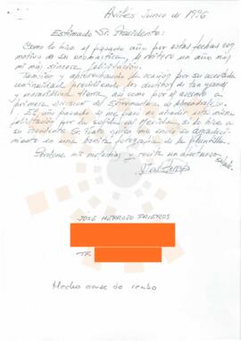 199606_Correspondencia de José Herrojo Frieros