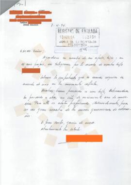 19940407_Málaga_Correspondencia de un matrimonio de ciudadanos.