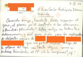 19930607_Mérida-Cádiz_Correspondencia a Juan Carlos Rodríguez Ibarra