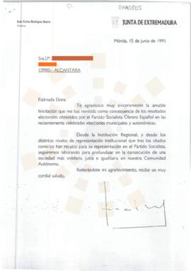 19950615_Mérida-Alcántara_Correspondencia a una ciudadana.