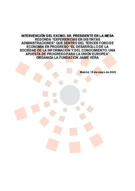 20050519_Madrid_Intervención del Presidente en la mesa redonda "Experiencias en distintas ad...