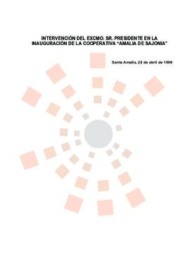 19990428_Santa Amalia_Intervención del Presidente en las instalaciones de la cooperativa "Am...