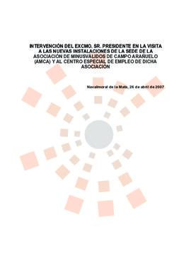 20070426_Navalmoral de la Mata_Intervención del Presidente en la sede de AMCA.