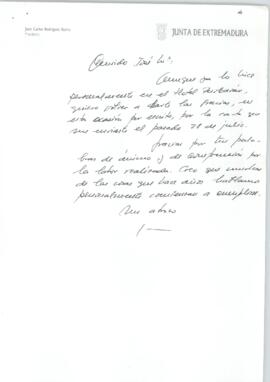 19921014_Mérida-Badajoz_Correspondencia a D. José María Pagador