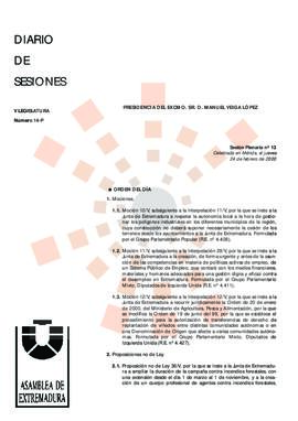 20000224_Mérida_Diario de Sesiones V Legislatura