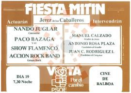 1982_Jerez de los Caballeros_Invitación Fiesta-Mitin.