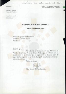 19931018_Mérida_Correspondencia interna de la Junta de Extremadura.