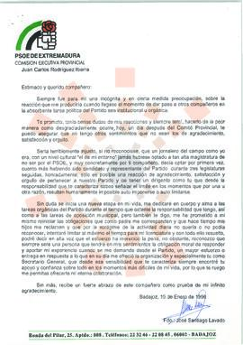 19960119_Badajoz_Correspondencia de D. José Santiago Lavado