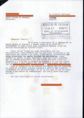 Barcelona-Badajoz_Correspondencia de un ciudadano.