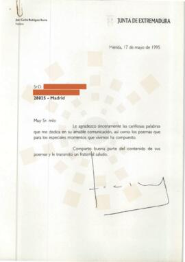 19950517_Mérida-Madrid_Correspondencia a un ciudadano.