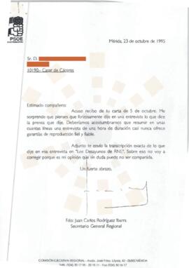 19951023_Mérida-Casar de Cáceres_Correspondencia a un ciudadano.