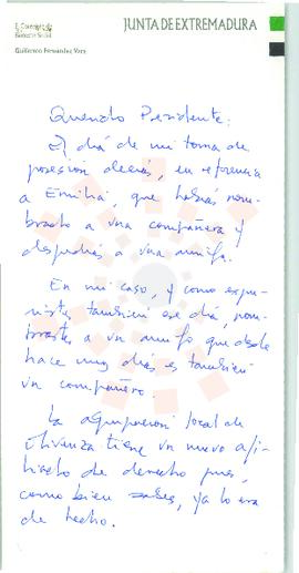 1996_Mérida_Correspondencia de D. Guillermo Fernández Vara