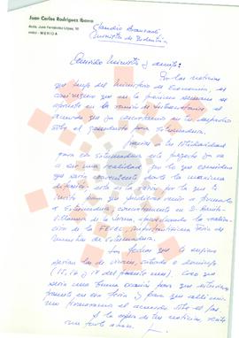 1992_Mérida_Correspondencia del Presidente a Claudio Aranzadi, Ministro de Industria