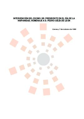 19881007_Llerena_Intervención del Presidente en el Día de la Hispanidad.