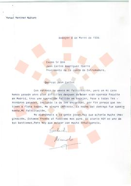 19960308_Badajoz_Correspondencia de Manuel Martínez Mediero