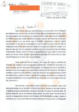 19960605_Mérida_Correspondencia de Antonio Blázquez Cabrera