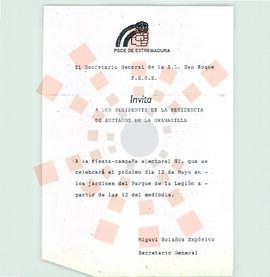 1992_Badajoz_Correspondencia de D. Miguel Bolaños Expósito a los residentes de la Residencia de A...